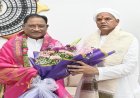 रायपुर : मुख्यमंत्री  साय से पं.  रविशंकर  महाराज रावतपुरा सरकार ने की सौजन्य मुलाकात
