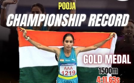 एक बार फिर से दक्षिण पूर्व मध्य रेलवे की खिलाड़ी पूजा ने जीता 2 स्वर्ण पदक