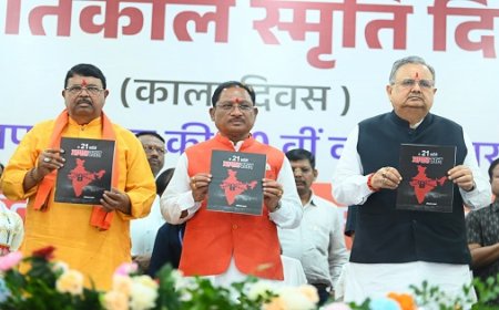 रायपुर : लोकतंत्र केवल एक शासन प्रणाली नहीं, बल्कि जीवन जीने की एक पद्धति:लोकतंत्र सेनानियों का संघर्ष हम सबके लिए प्रेरणास्रोत - मुख्यमंत्री विष्णु देव साय