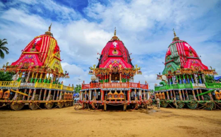 आज से शुरू पुरी में भगवान जगन्नाथ की रथ यात्रा, बलभद्र, देवी सुभद्रा और भगवान जगन्नाथ के रथ तैयार