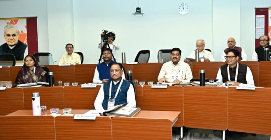 साय सरकार की क्लास शुरू, सीएम समेत पूरा मंत्रिमंडल शामिल, विनय सहस्रबुद्धे और ढोलकिया समेत दिग्गज दे रहे ट्रेनिंग
