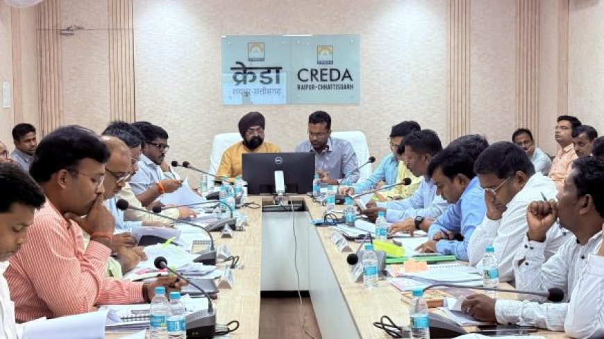 क्रेडा अध्यक्ष भूपेंद्र सवन्नी एवं सीईओ राजेश सिंह राणा ने ली अधिकारियों की मैराथन समीक्षा बैठक