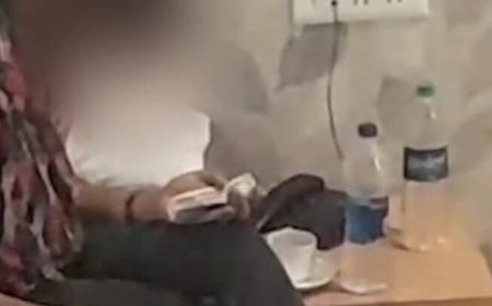 होटल के कमरे से युवती का वीडियो वायरल,500 के नोट में ड्रग्स बनाकर खींच रही!