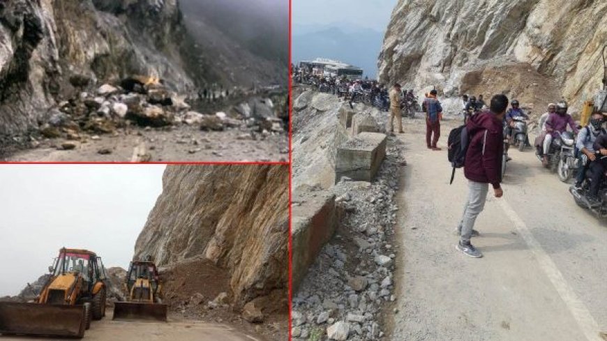 ऋषिकेश-बदरीनाथ हाईवे पर मलबा गिरने से यातायात बाधित, केदारनाथ यात्रा कुछ समय के लिए रोकी गई, यमुनोत्री हाईवे अब भी बंद