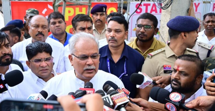 ईडी रेड के बाद कांग्रेस का बीजेपी पर हमला, भूपेश बघेल बोले- "अब बेटे को भी फंसा रहे हैं"