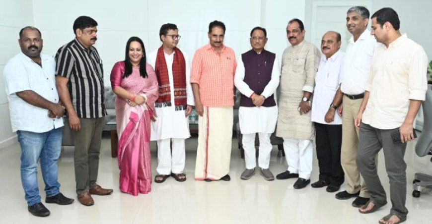 मुख्यमंत्री विष्णुदेव साय से मिले केरल-ओडिशा के सांसद, धर्मांतरण प्रकरण पर हुई चर्चा