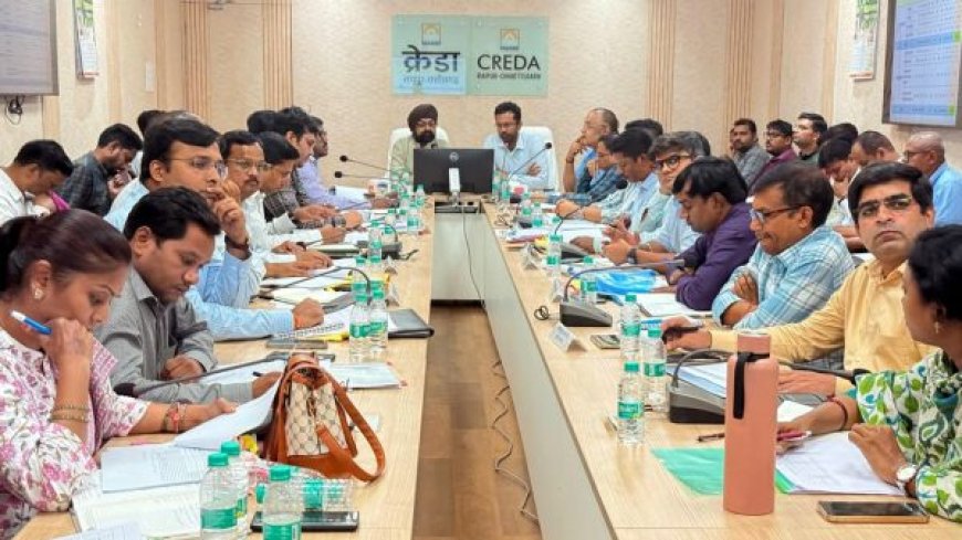 क्रेडा अध्यक्ष भूपेंद्र सवन्नी एवं सीईओ राजेश सिंह राणा ने क्रेडा में ली मासिक समीक्षा बैठक