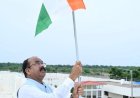 उप मुख्यमंत्री  अरुण साव ने ‘हर घर तिरंगा’ अभियान के तहत अपने निवास पर लगाया तिरंगा