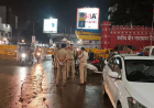गणेश स्थापना पर पुलिस कप्तान का देर रात गश्त, रायपुर में बढ़ी सुरक्षा