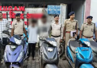 भिलाई: दुर्ग पुलिस ने वाहन चोरी गैंग का भंडाफोड़, 19 बाइक-स्कूटी बरामद