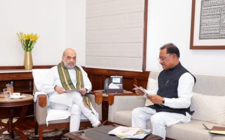 मुख्यमंत्री विष्णुदेव साय ने की गृह मंत्री अमित शाह से मुलाकात, माओवादी अभियान और अमृत रजत महोत्सव पर हुई चर्चा