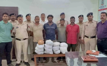 Crime News: कोरबा पुलिस ने 13.2 किलो गांजे के साथ 4 तस्कर गिरफ्तार