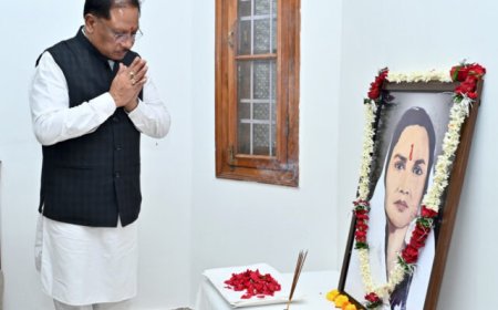 मुख्यमंत्री  साय ने छत्तीसगढ़ की पहली महिला सांसद मिनीमाता की पुण्यतिथि पर उनके अविस्मरणीय योगदान को किया नमन