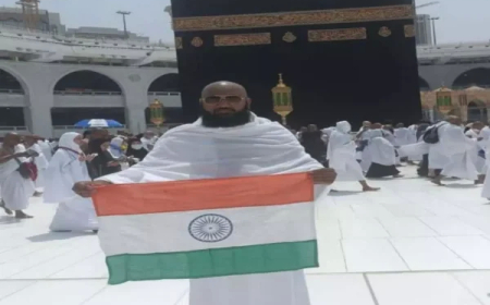 रायपुर के मौलाना अशरफ ने स्वतंत्रता दिवस पर मक्का-मदीना में फहराया तिरंगा