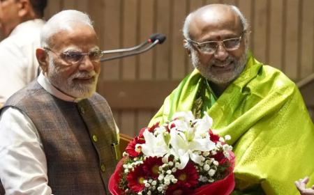 एनडीए के उपराष्ट्रपति पद के उम्मीदवार सीपी राधाकृष्णन को किया गया सम्मानित, पीएम मोदी ने उन्हें सर्वसम्मति से चुने जाने की अपील की