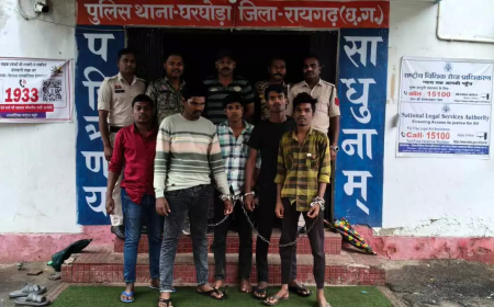 रायगढ़: घरघोड़ा पुलिस ने रेलवे संपत्ति चोरी गिरोह का किया पर्दाफाश, 5 आरोपी गिरफ्तार