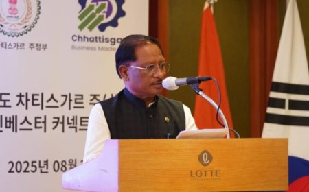 मुख्यमंत्री साय के विदेश दौरे का आज 7 वाँ दिन,साऊथ कोरिया में निवेशकों से करेंगे मुलाकात