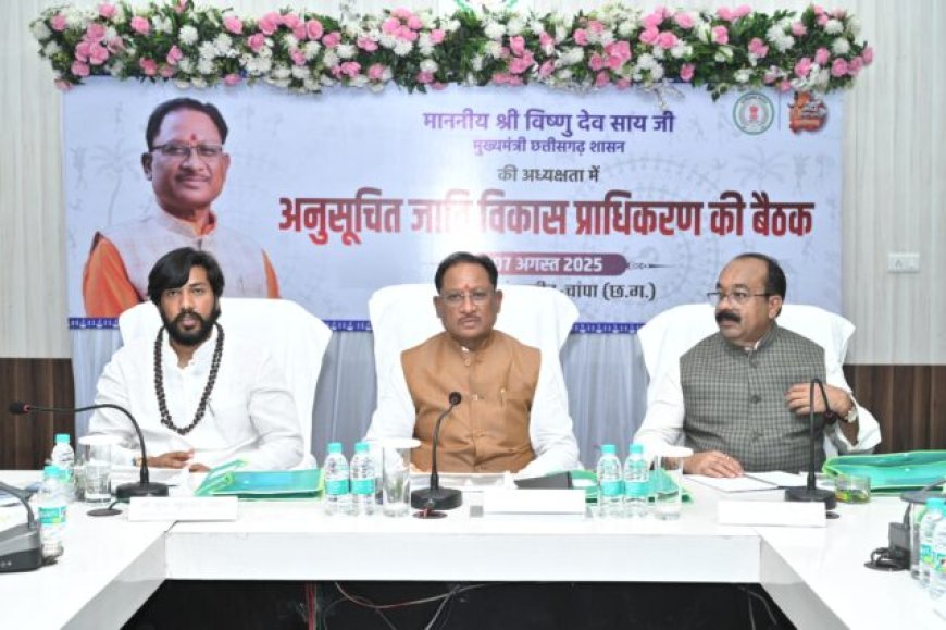 अनुसूचित जाति विकास प्राधिकरण मद से स्वीकृत कार्यों को गंभीरता से लेकर पूरी गुणवत्ता के साथ समय सीमा में पूर्ण कराएं कलेक्टर्स: मुख्यमंत्री विष्णुदेव साय