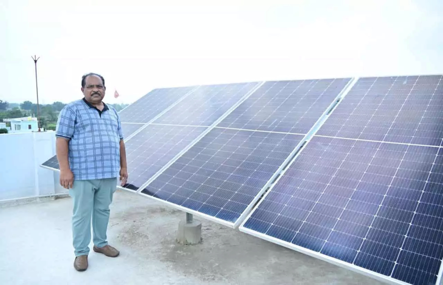 बिलासपुर के सुनीत लाल ने प्रधानमंत्री सूर्यघर योजना से पाई मुफ्त बिजली, शून्य हुआ बिजली बिल