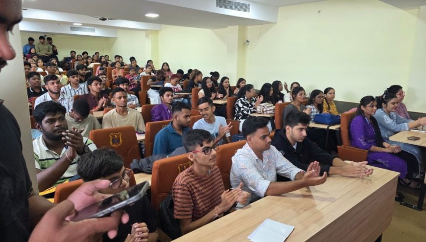 मैट्स विश्वविद्यालय में बी.कॉम और बीबीए के प्रथम सेमेस्टर के स्टूडेंट्स के लिए हुआ दीक्षारंभ 2025 ओरिएंटेशन कार्यक्रम