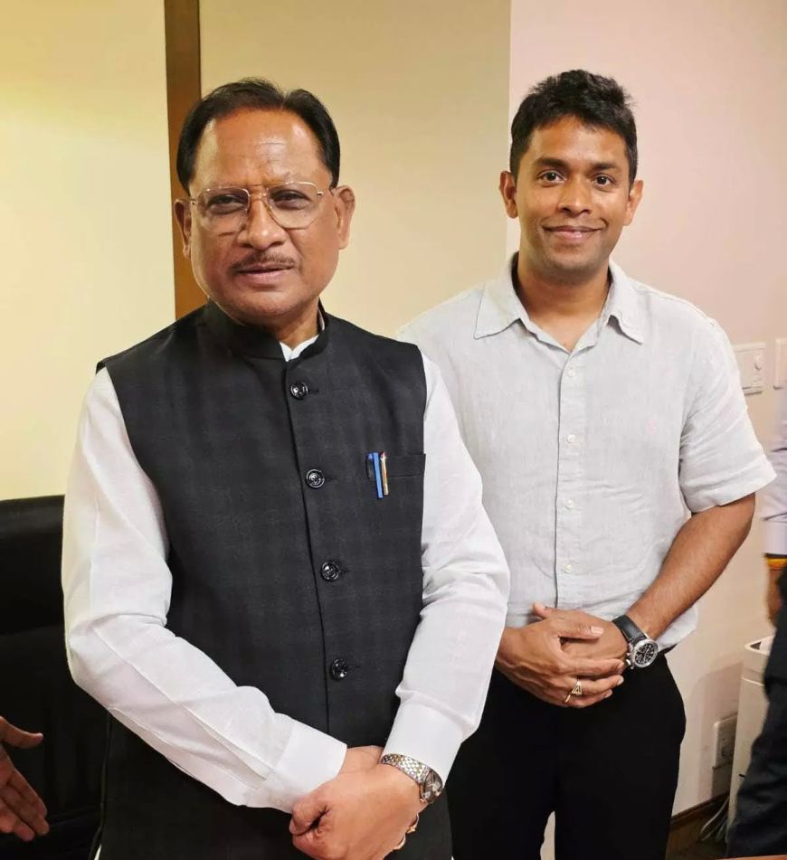 बस्तर के गौरव अविनाश तिवारी से मिले CM विष्णुदेव साय, निवेश पर हुई अहम चर्चा