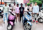 दोपहिया वाहन चोरी के आरोप में दो उड़ीसा निवासी गिरफ्तार