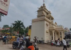 दुर्गा पंडाल में शॉर्ट सर्किट से आग, मां दुर्गा की प्रतिमा खंडित