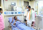 गोदावरी प्लांट हादसा मामला, PCC चीफ दीपक बैज ने की घायलों से मुलाकात,