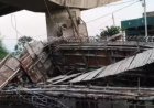 ढलाई के दौरान भरभराकर गिरा निर्माणाधीन रेलवे ओवरब्रिज, 6 मज़दूर घायल