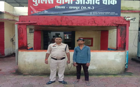 मामूली विवाद में युवक पर कैंची से हमला, आरोपी अमित साहू उर्फ़ बाबा गिरफ्तार