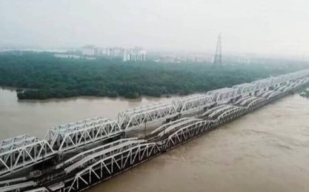 बाढ़ का खतरा: यमुना का जलस्तर खतरे के निशान के पार, निचले इलाकों में घुसा पानी, यातायात ठप