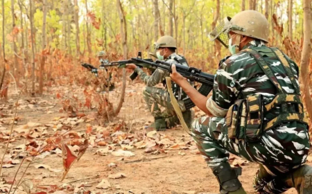 नारायणपुर, दंतेवाड़ा और बीजापुर सीमा पर मुठभेड़ , कई नक्सलियों के मारे जाने की खबर