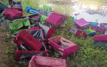 रायपुर में एयरपोर्ट रोड पर बड़ा खुलासा...दर्जनों ट्राली बैग में मिली संदिग्ध सामग्री, पुलिस जांच में जुटी