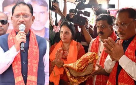 रायपुर से डोंगरगढ़ तक नि:शुल्क बस सेवा का शुभारंभ, मुख्यमंत्री विष्णु देव साय ने दिखाई हरी झंडी