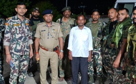 नक्सली अनिल कोडा उर्फ अनिल मास्टर गिरफ्तार, खैरा थाना पुलिस को सौंपा गया