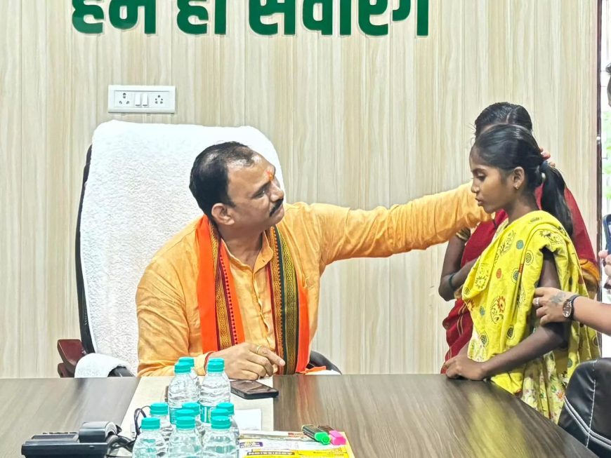 छत्तीसगढ़: दिल की बीमारी से जूझ रही मासूम शांभवी को मिला नया जीवन, स्वास्थ्य मंत्री ने उठाया जिम्मा