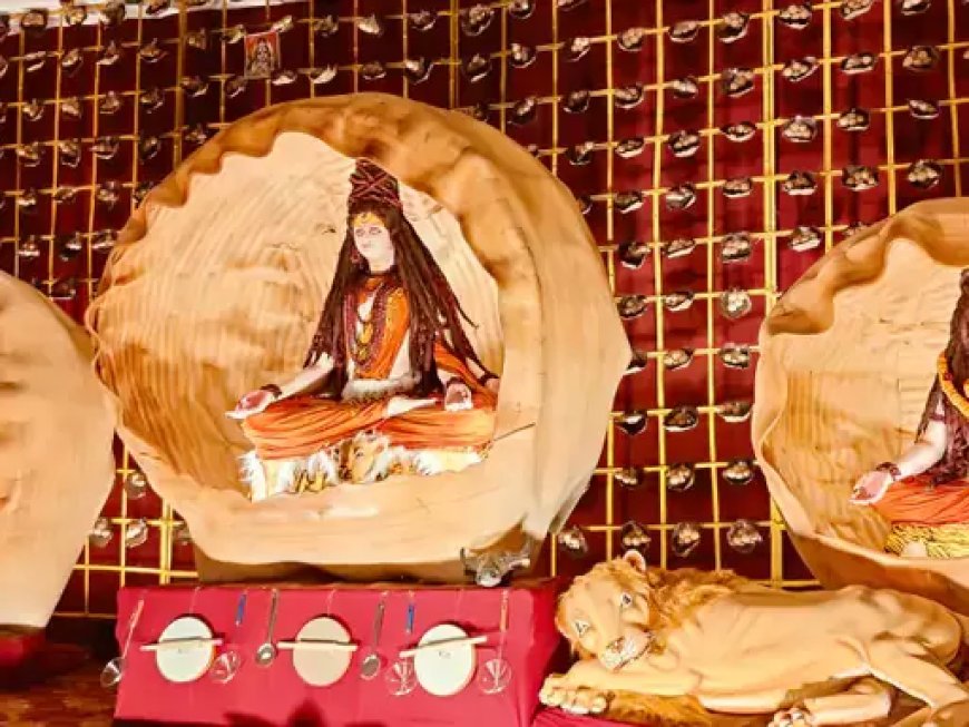 दुर्गोत्सव की धूम, पंडाल और झांकियों के लिए उमड़ी भारी भीड़