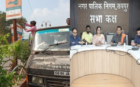 रायपुर में तेलीबांधा से टाटीबंध तक सड़क होगी ‘नो-फ्लैक्स स्ट्रीट’, महापौर मीनल चौबे ने दिए सख्त निर्देश