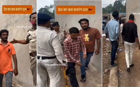 बजरंग दल ने धर्मांतरण केंद्र का भंडाफोड़, पुलिस ने कई लोगों को हिरासत में लिया