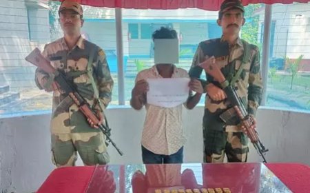 बीएसएफ ने भारत-बांग्लादेश सीमा पर 2.82 करोड़ के सोने के साथ तस्कर को किया गिरफ्तार