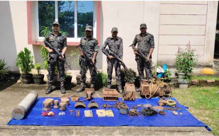 ओडिशा के मलकानगिरी में नक्सलियों की गुप्त बंदूक फैक्ट्री का पर्दाफाश, विस्फोटक समेत भारी मात्रा में सामान बरामद