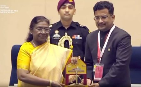 राष्ट्रपति द्रौपदी मुर्मू ने छत्तीसगढ़ को राष्ट्रीय सम्मान से किया सम्मानित — ‘प्रधानमंत्री जनमन योजना’ और ‘आदि कर्मयोगी अभियान’ में उत्कृष्ट प्रदर्शन