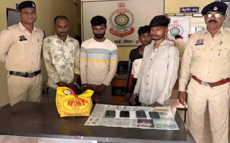 पुलिस का ‘ऑपरेशन विश्वास’ सफल, चार आरोपी गांजा तस्करी में गिरफ्तार