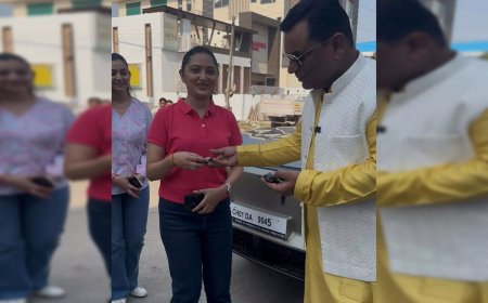 दिवाली पर चंडीगढ़ के बिजनेसमैन एम.के. भाटिया ने कर्मचारियों को गिफ्ट की नई कारें, सोशल मीडिया पर हुई तारीफों की बौछार