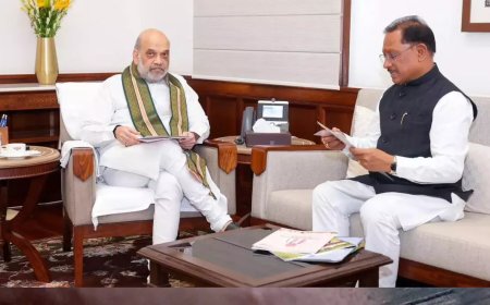 मुख्यमंत्री विष्णु देव साय ने दी केंद्रीय गृहमंत्री अमित शाह को जन्मदिन की बधाई, जानें उनके राजनीतिक सफर की कहानी