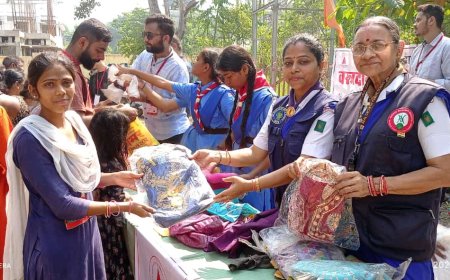 स्काउट्स एवं गाइड्स ने ‘जज्बा वेलफेयर सोसायटी’ के साथ मिलकर किया वस्त्रदान