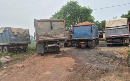 खनिज विभाग की कार्रवाई सिर्फ गाड़ियों तक सीमित  रही