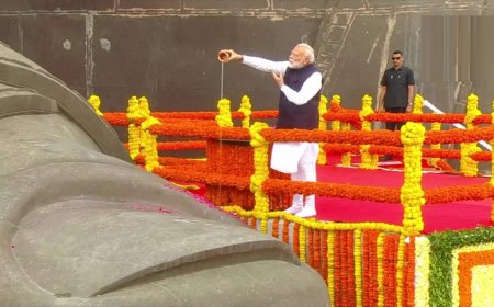 राष्ट्रीय एकता दिवस पर पीएम मोदी ने सरदार पटेल को दी श्रद्धांजलि, देखी भव्य परेड