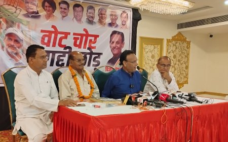 कांग्रेस जिला अध्यक्ष विजय केसरवानी ने बीजेपी पर लगाया वोट चोरी का गंभीर आरोप