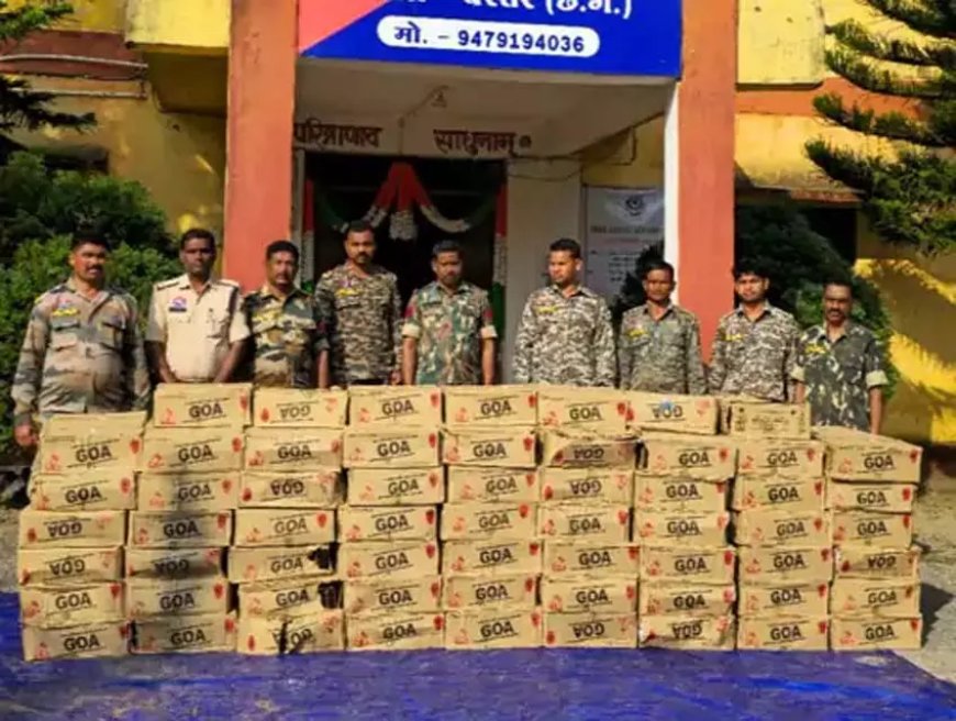 पुलिस ने दिवाली से पहले पकड़ी 100 पेटी गोवा व्हिस्की, तस्कर फरार
